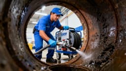 Lavagem de rede de esgoto