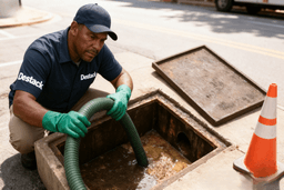 Limpeza de caixa de gordura